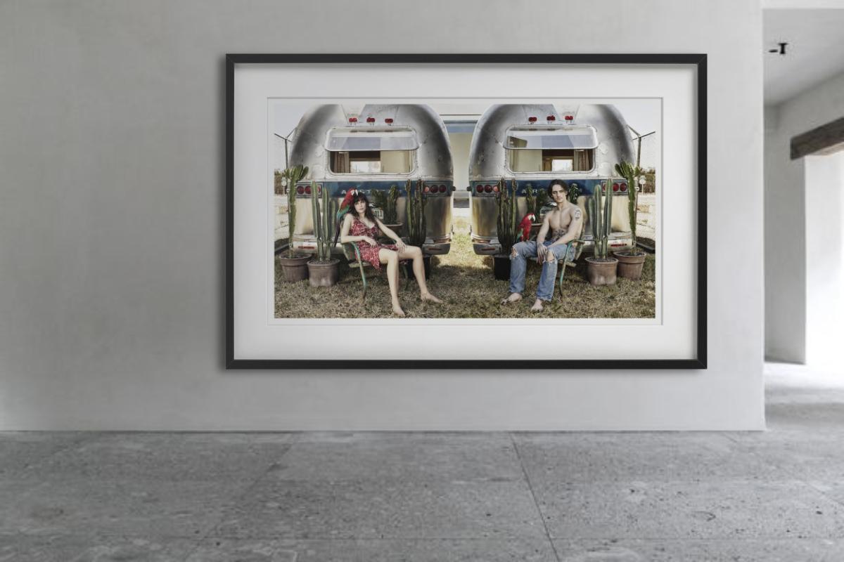 Laetitia Casta outside, Pirelli, Fine Art Photography For Sale 2