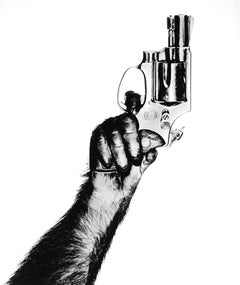 Monkey with Gun, New York City – Albert Watson, Contemporary, Gun, Vintage
