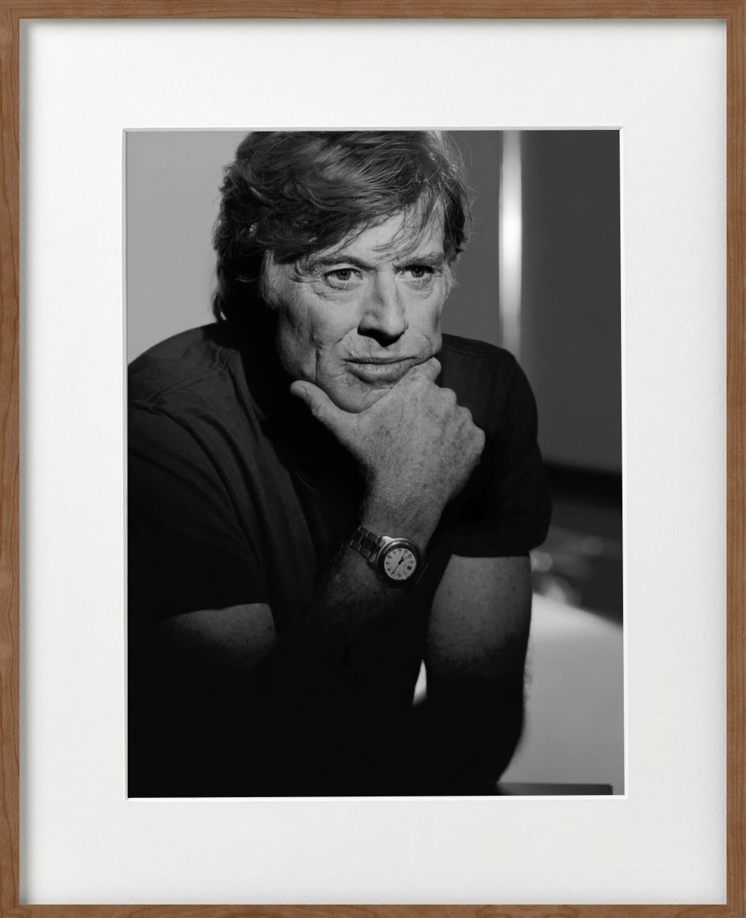 Robert Redford Unseen - Portrait of the actor, director and Hollywood legend - Black Portrait Photograph by Albert Watson