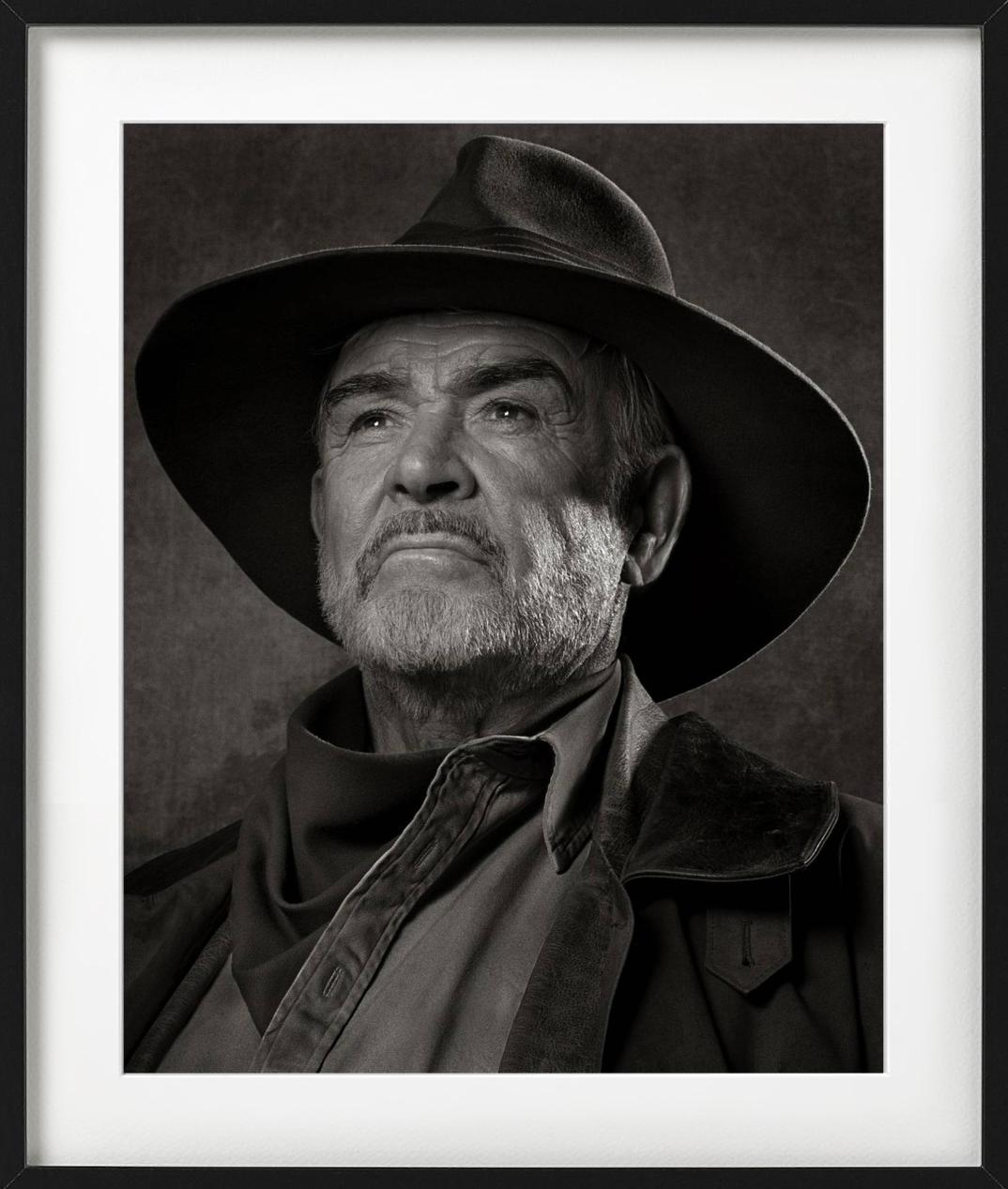 Sean Connery, Prague - portrait with cowboy hat, fine art photography, 2002 For Sale 1