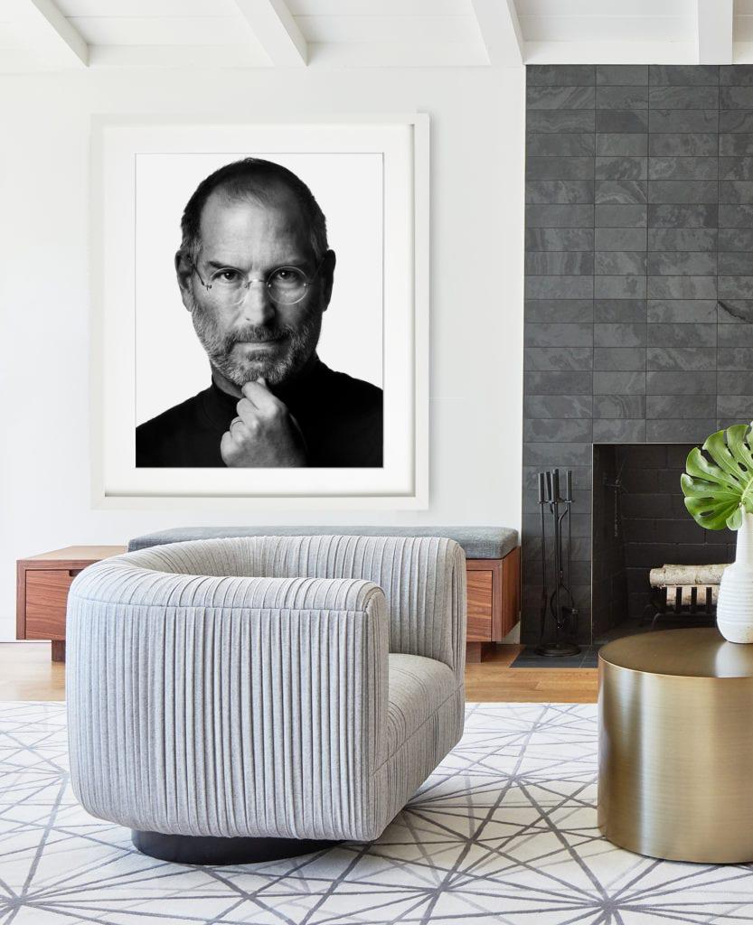Steve Jobs - Portrait of the Businessman in turtleneck, fine art photograpy 2006 - Photograph by Albert Watson