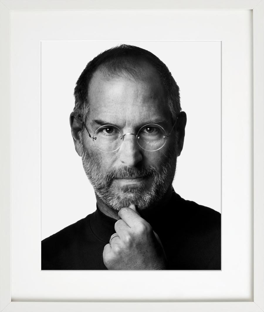 Steve Jobs - Portrait of the Businessman in turtleneck, fine art photograpy 2006 - Contemporary Photograph by Albert Watson