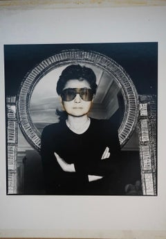 Yoko Ono black and white photograph by Albert Watson for Interview Magazine 1985