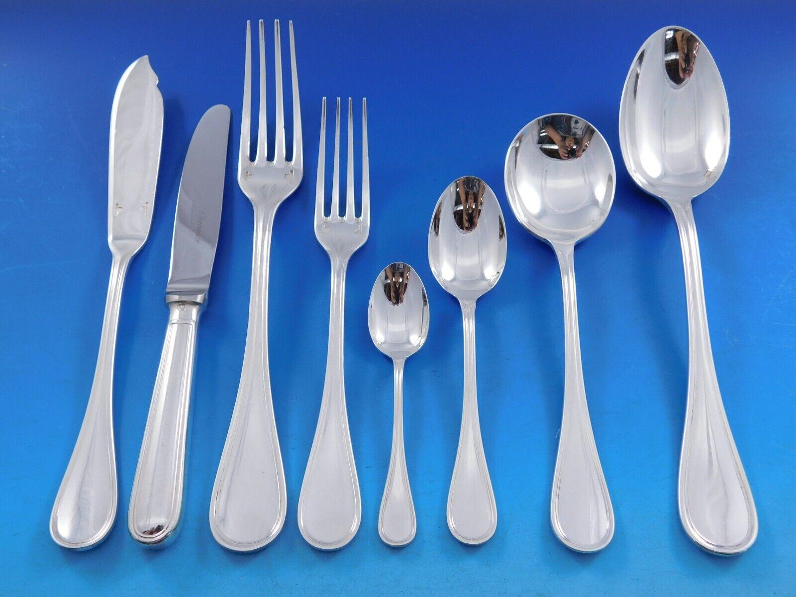 Albi by Christofle France Cubiertos de plata Servicio para 12 Juego 98 piezas en venta 3