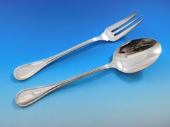 Albi, Christofle France Silver Plate Flatware Set 12 Service 77pc Dinner Unused