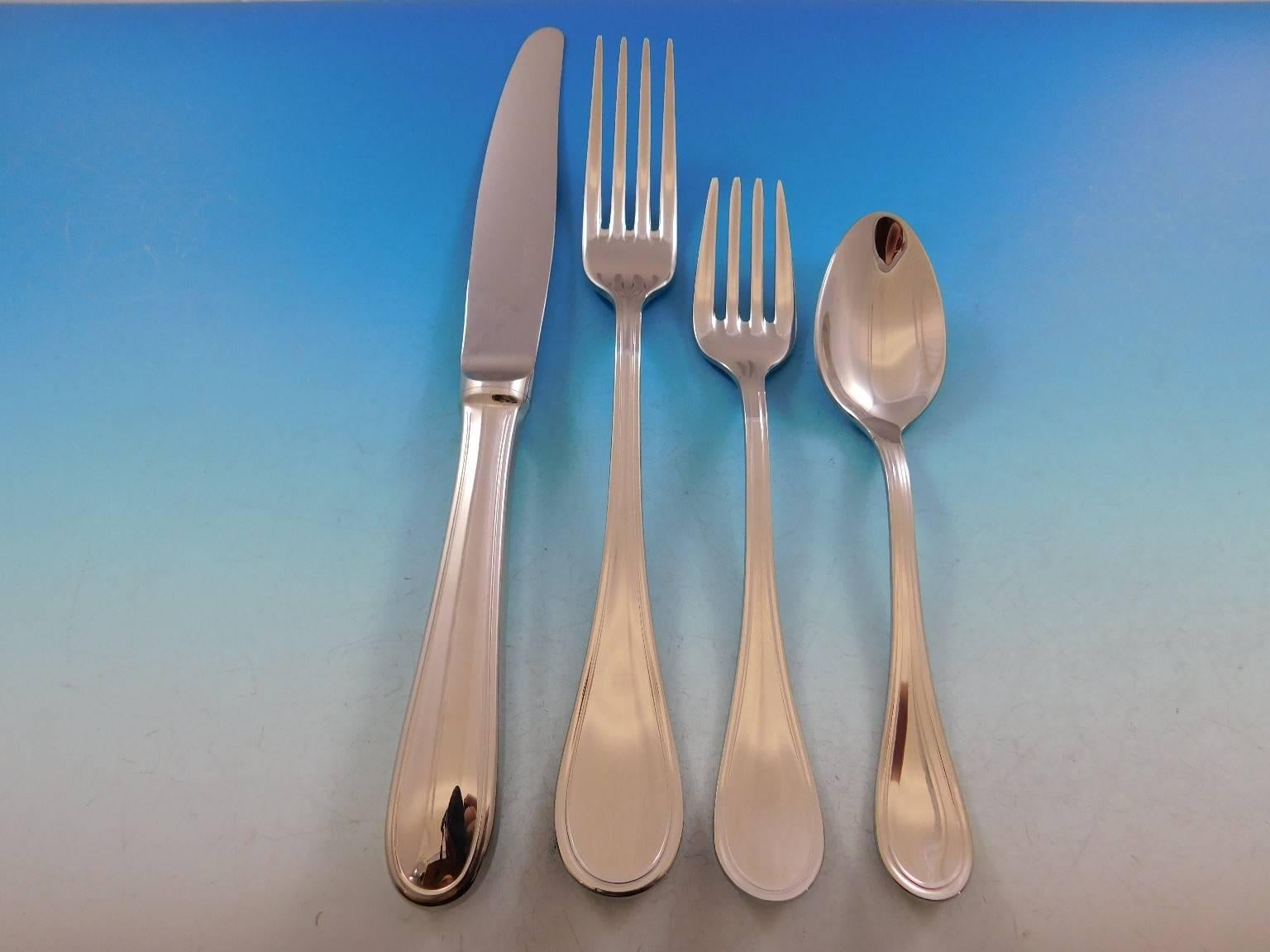Albi by Christofle France stainless steel - new
details
This new Albi by Christofle stainless steel flatware set includes:

12 dinner knives, 9 3/4