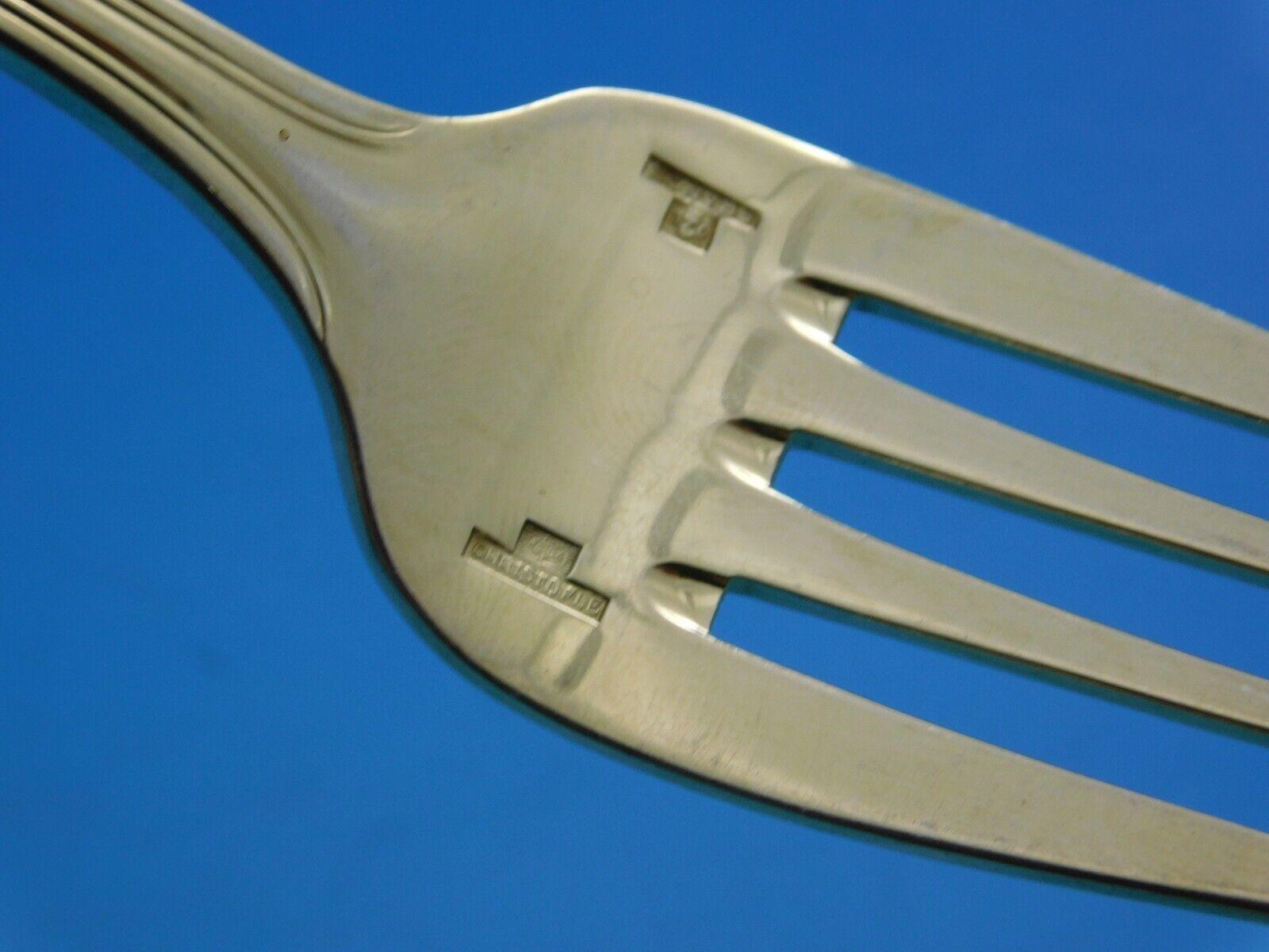 Argent sterling Service de couverts Albi by Christofle Vermeil France en métal argenté 54 pièces en vente