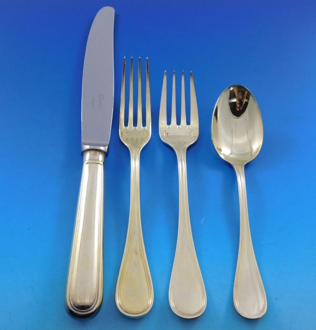 Service de couverts Albi by Christofle Vermeil France en métal argenté 54 pièces en vente 1