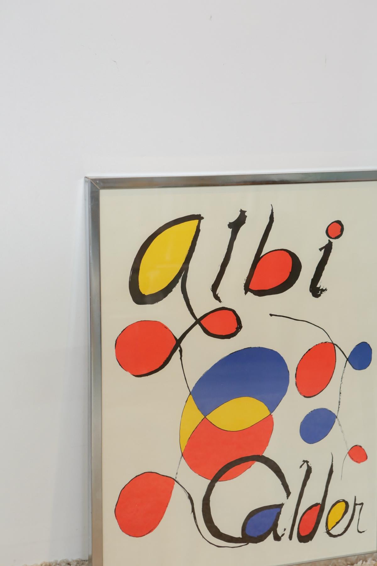 Mid-Century Modern Albi Calder by Alexander Calder Lithograph Poster