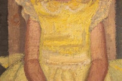 Portrait with Child - Oil paint by Albin Sattler- 1970s