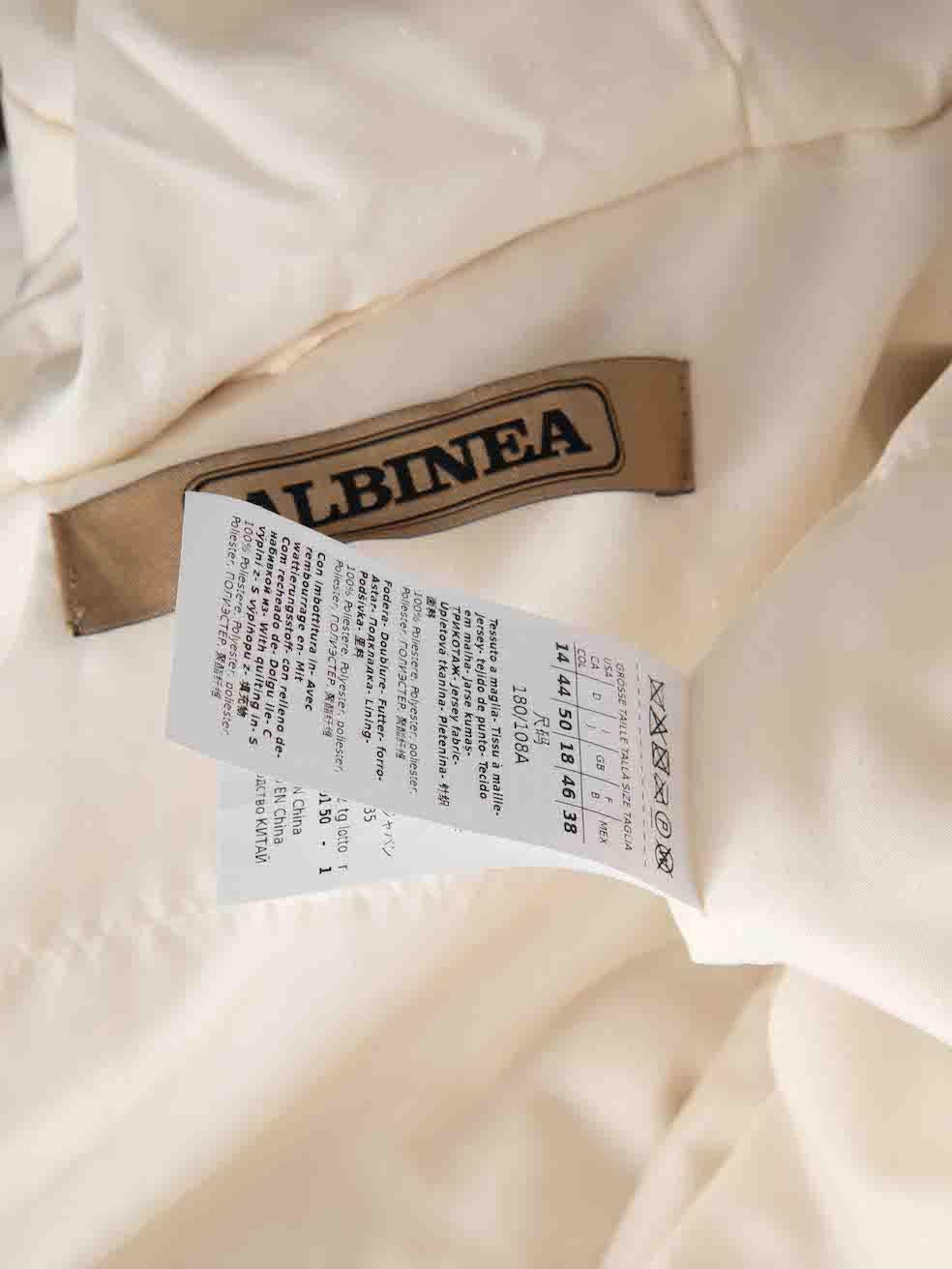 Women's Albinea Ecru Faux Fur Coat Size XXXL