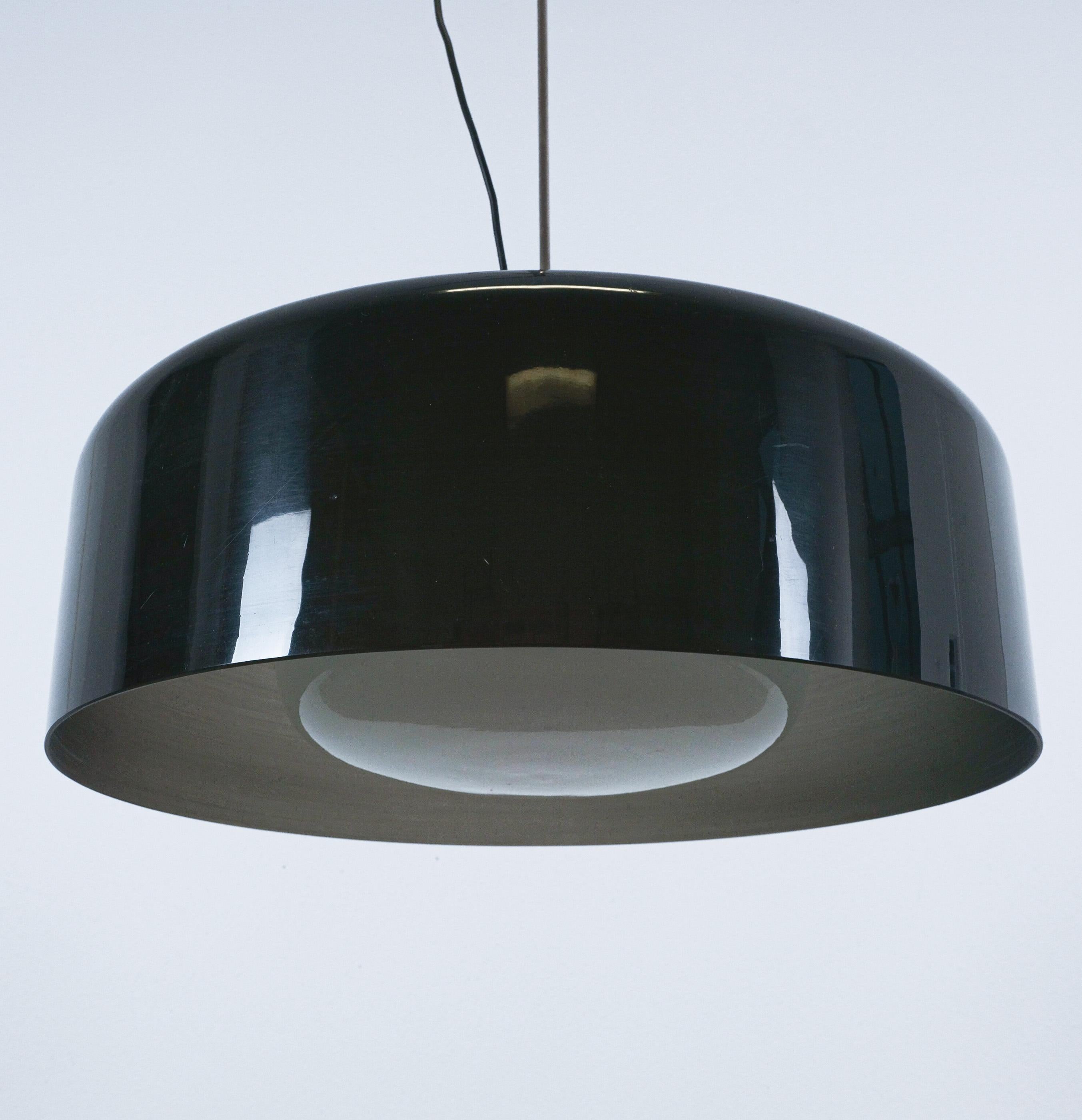 Albini & Helg Arteluce Grande Lampada a Sospensione Vetro Originale Lucite, Italia, 1955 in vendita 3