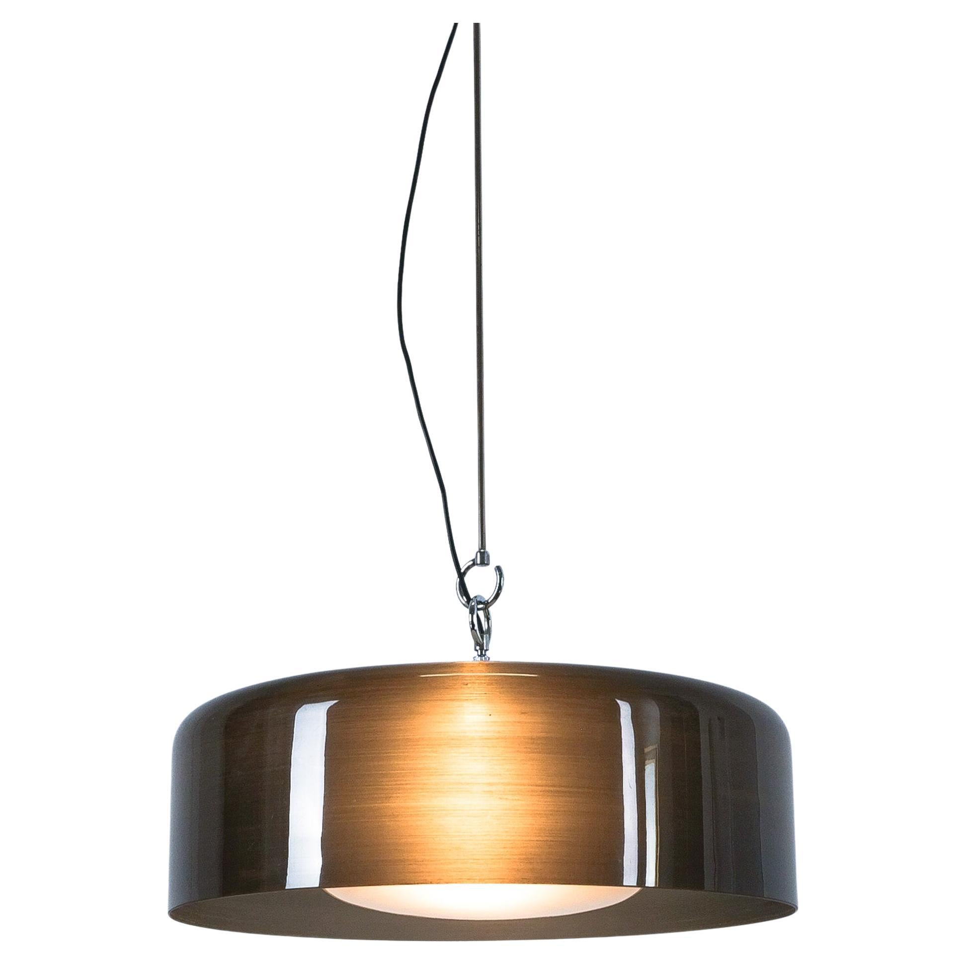 Grande lampe suspendue Albini & Helg Arteluce en verre Lucite d'origine, Italie, 1955