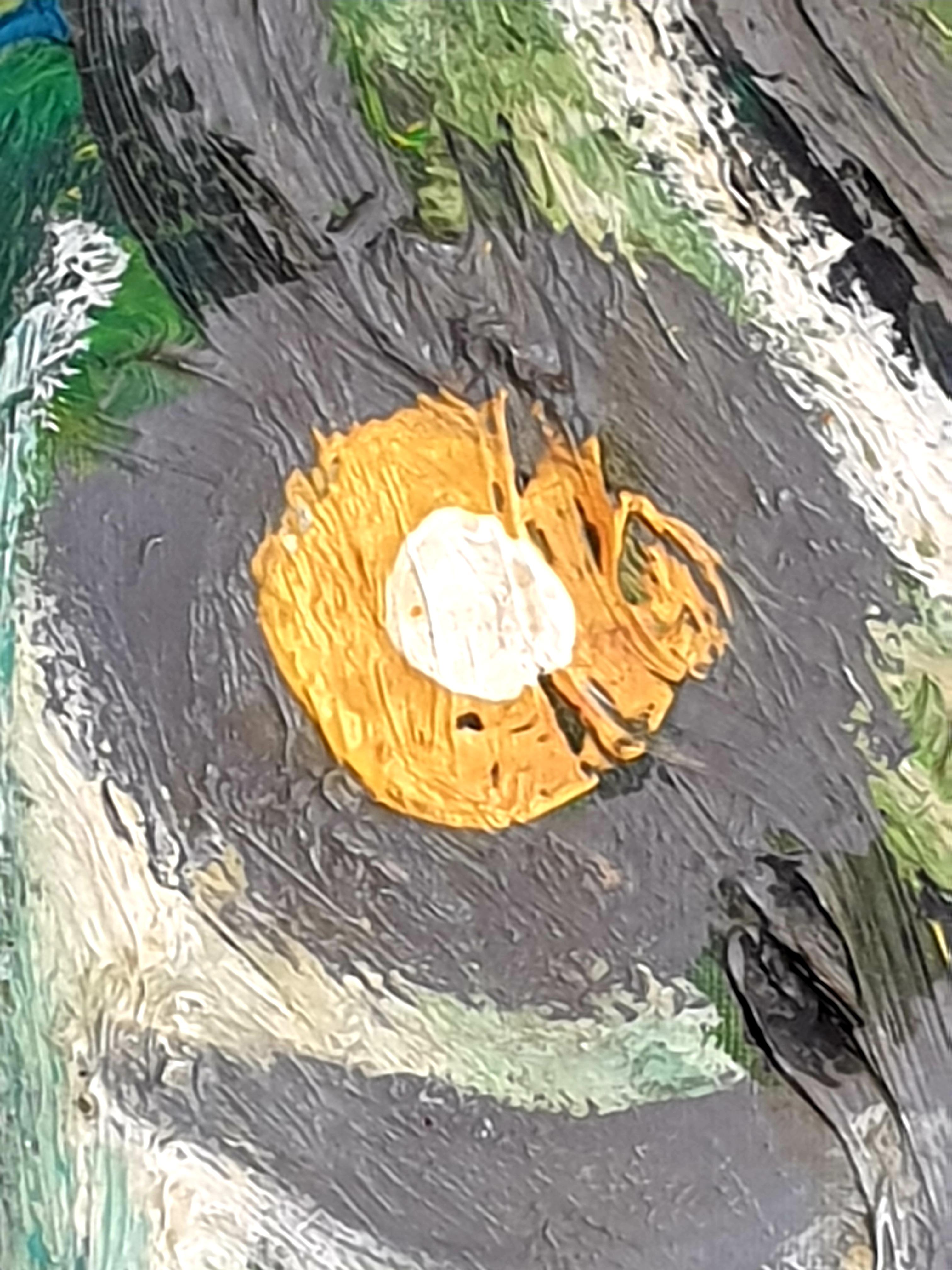 Olio su tela di un espressionista astratto italiano contemporaneo. in vendita 6