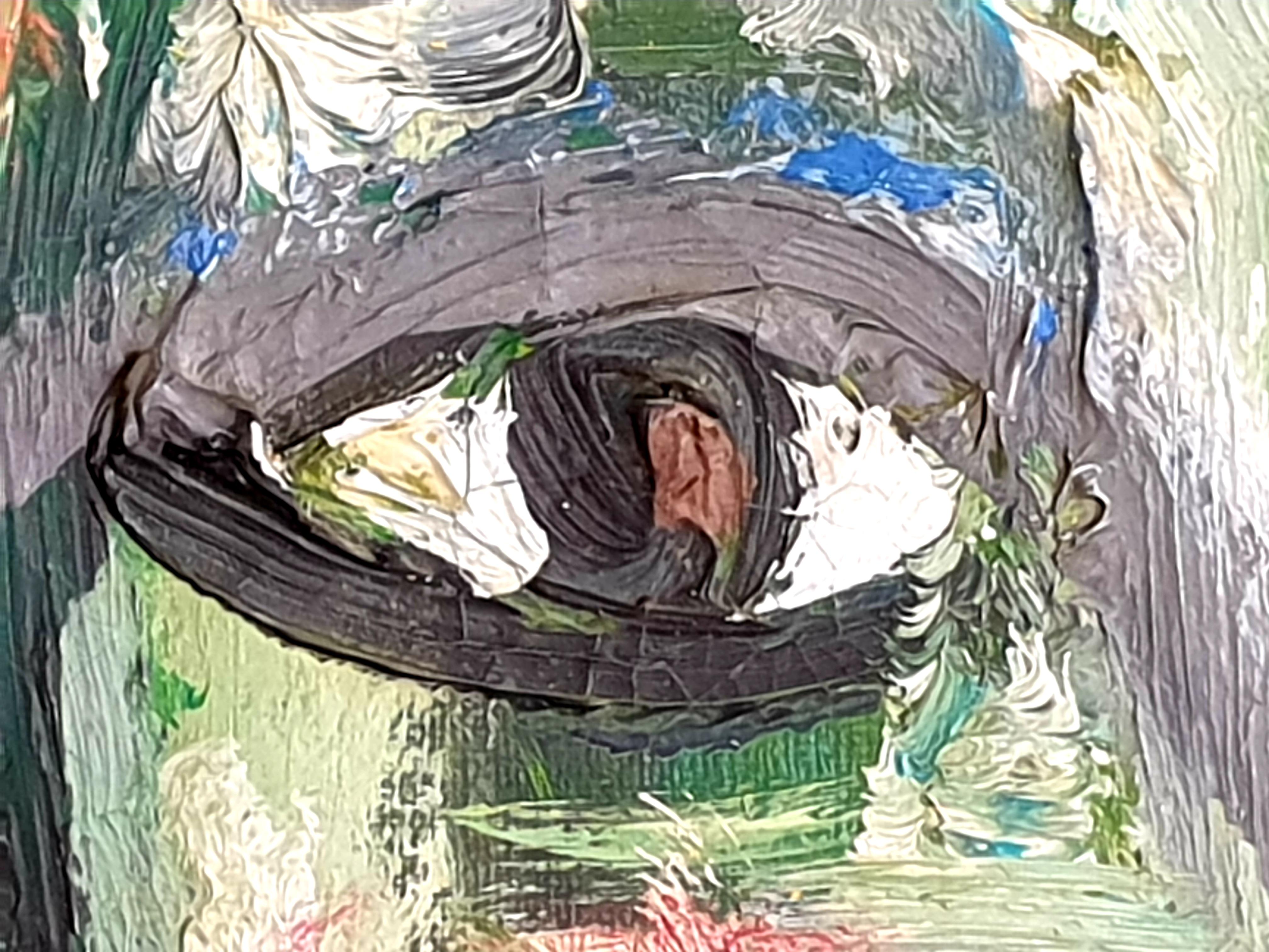 Olio su tela di un espressionista astratto italiano contemporaneo. in vendita 7