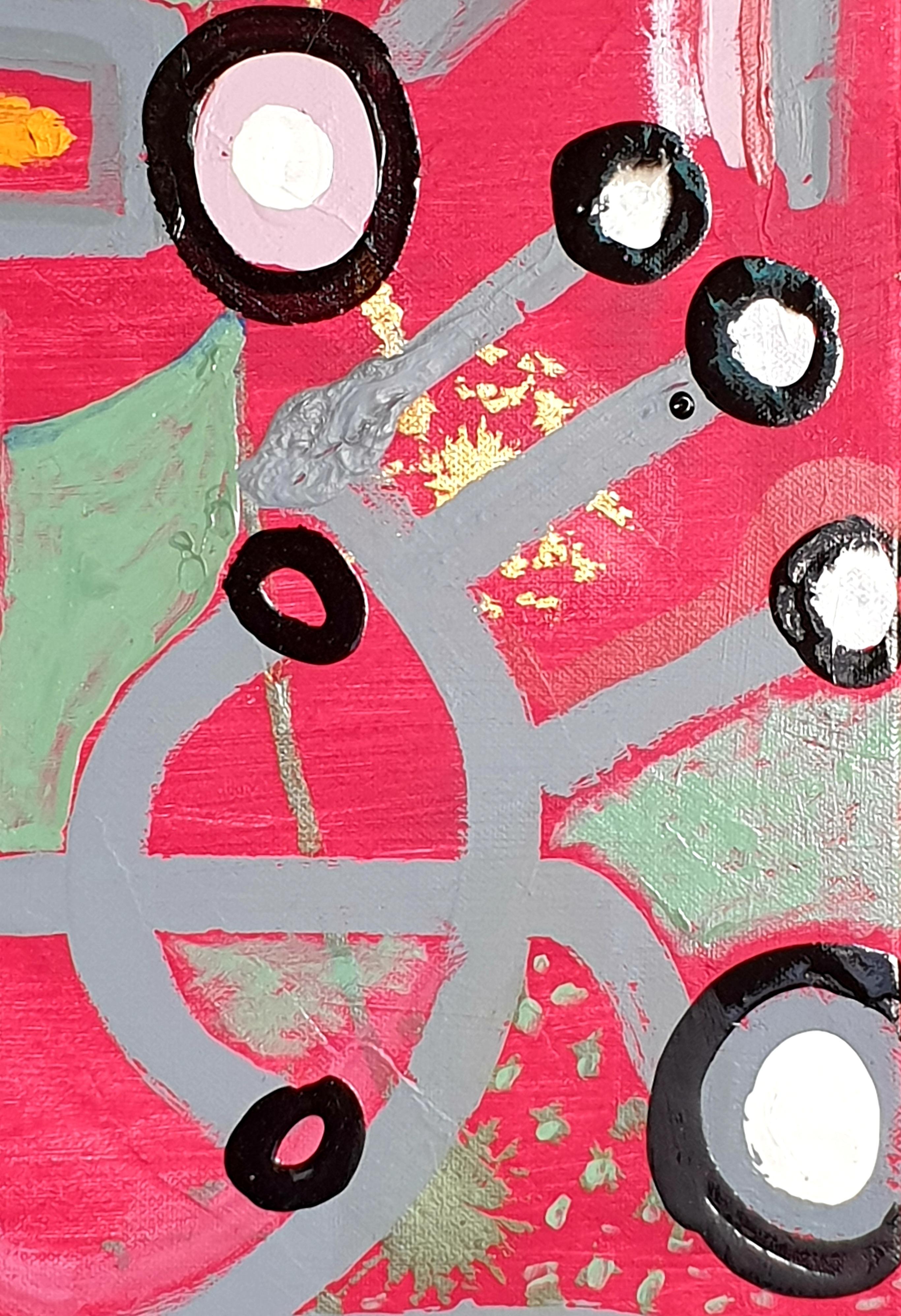 Acrilico e olio su tela dell'artista italiano Albino Palamara. Firmato sul retro. Titolo: Saluto al Sole (Saluto al Sole)

Un'opera espressionista astratta straordinariamente colorata ed energica. Un'esplosione di forme e colori attraversa lo