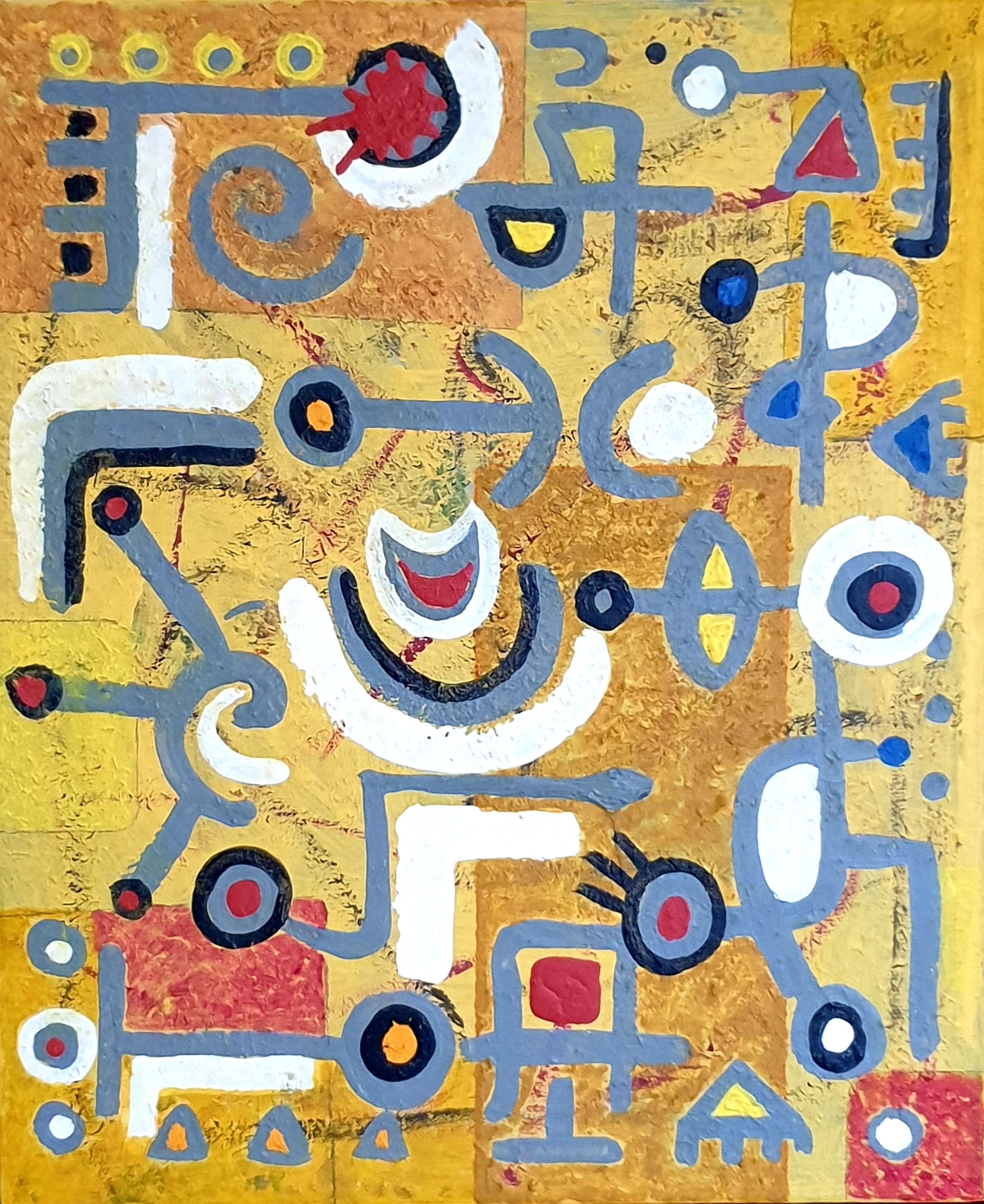 Abstract Painting de Albino Palamara - Expresionista Abstracto Contemporáneo Italiano. Le Origini Linguistiche".