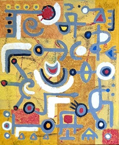 Italian Contemporary Abstract Expressionist. 'Le Origini Linguistiche'.