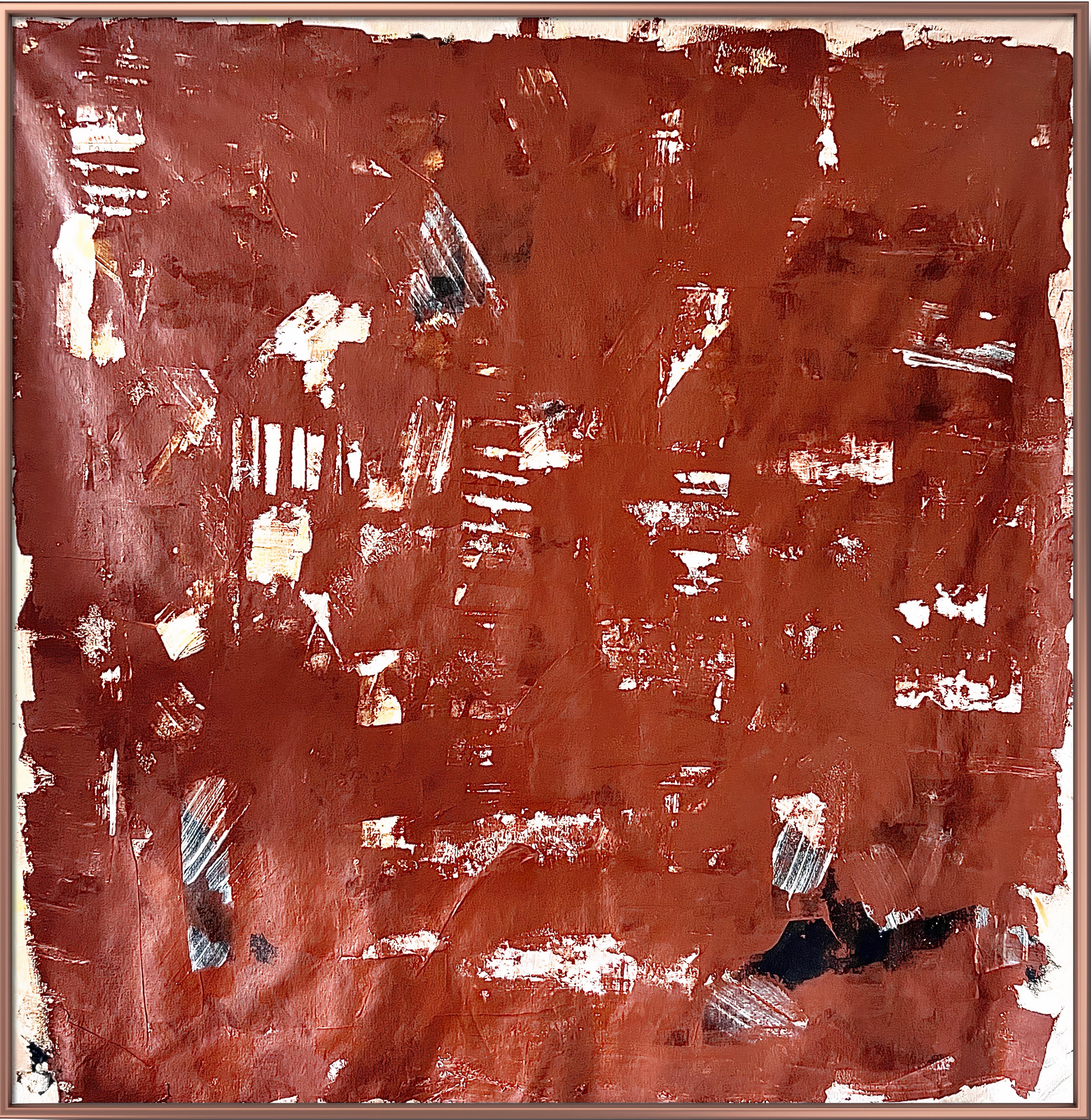 Albion Vu Abstract Painting – Richtungen zur Erde 2