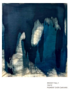 Moody Fall 1, Pintura abstracta contemporánea sobre lienzo, 2010- Ahora