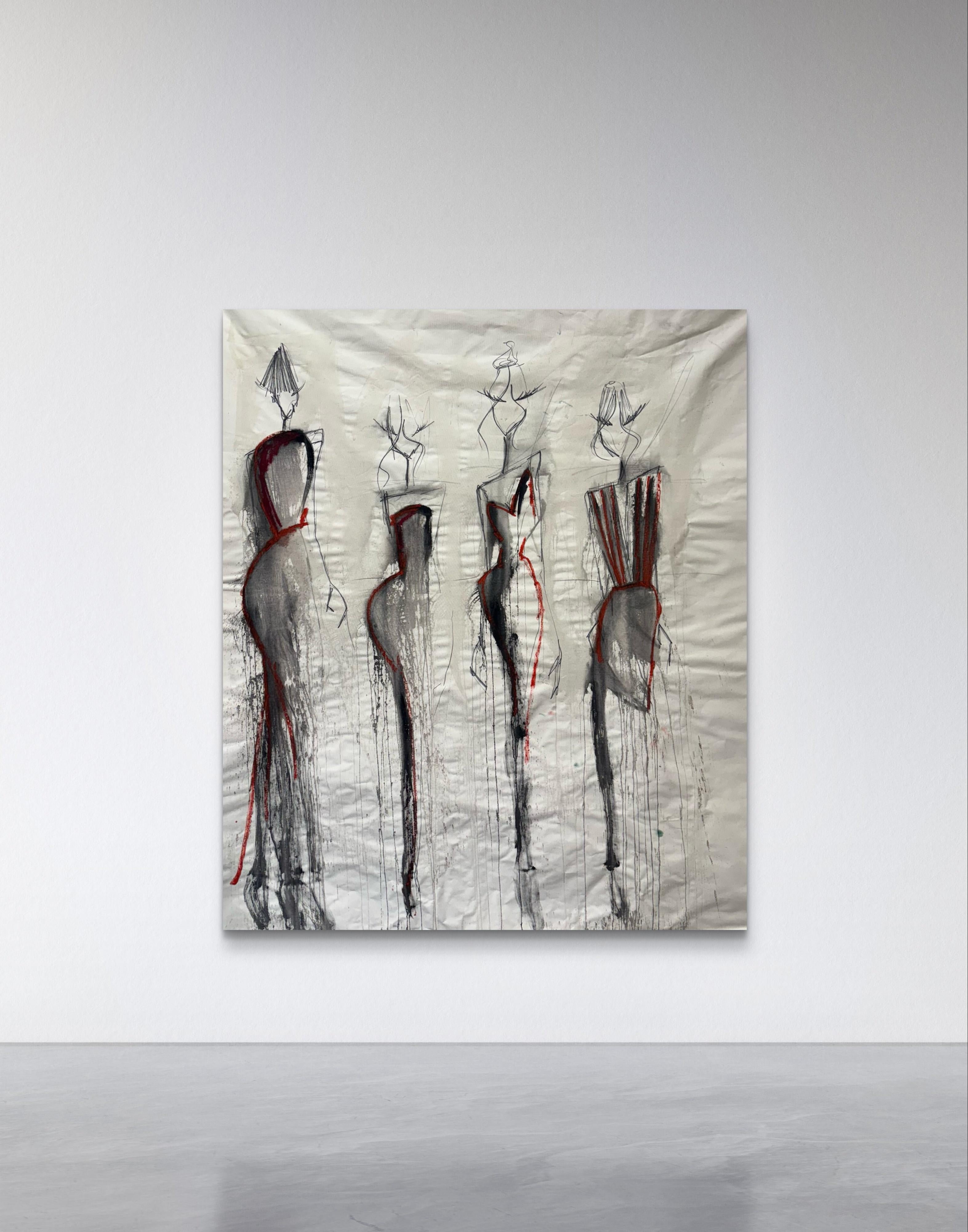 Die Mädchen I (Zeitgenössisch), Painting, von Albion Vu