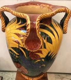 Albisola “La Fenice” Vase Sculpture Ceramic, 1930, Italy