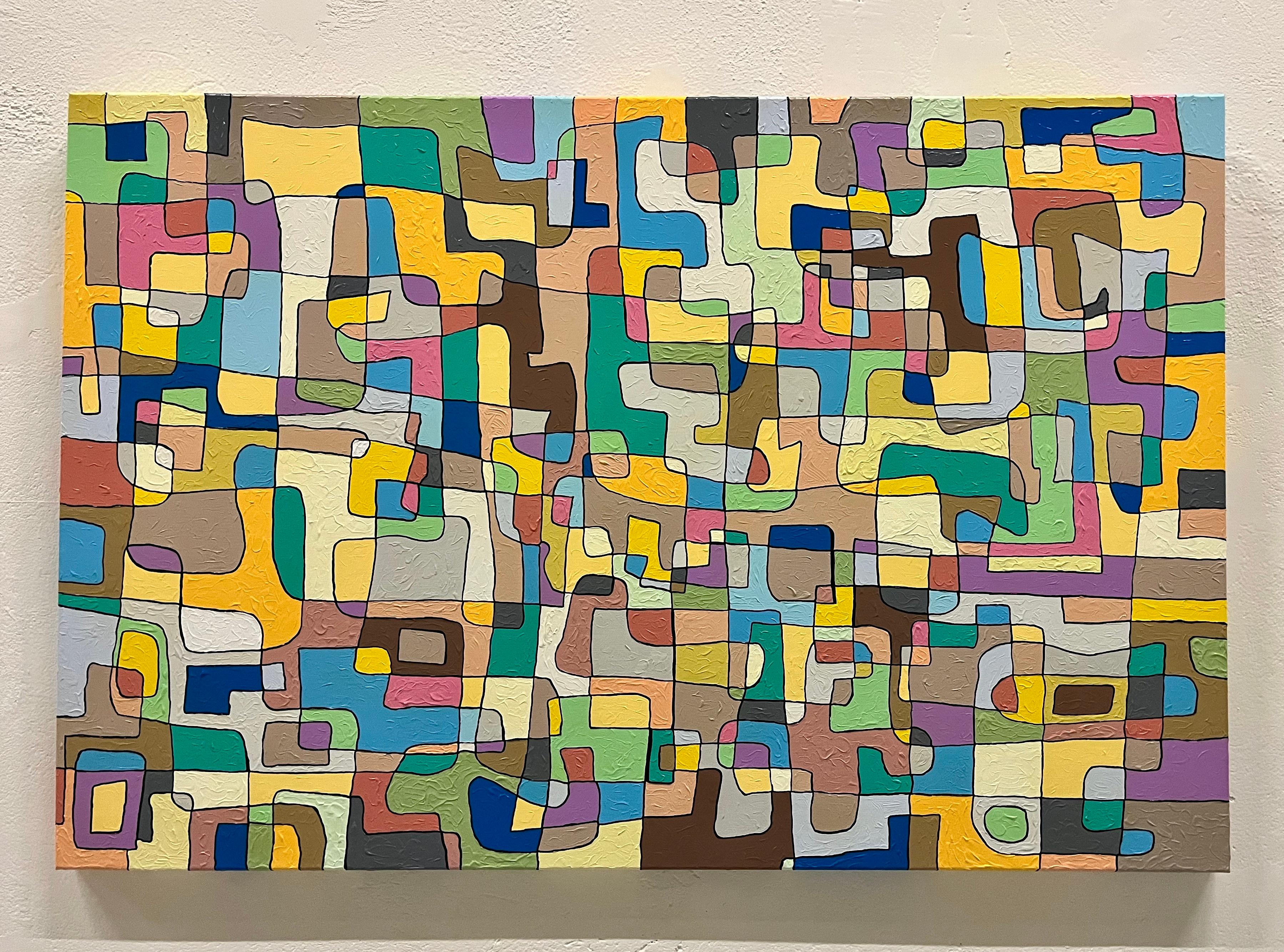 German Contemporary Art by Albrecht Behmel - Carpet For Sale 1