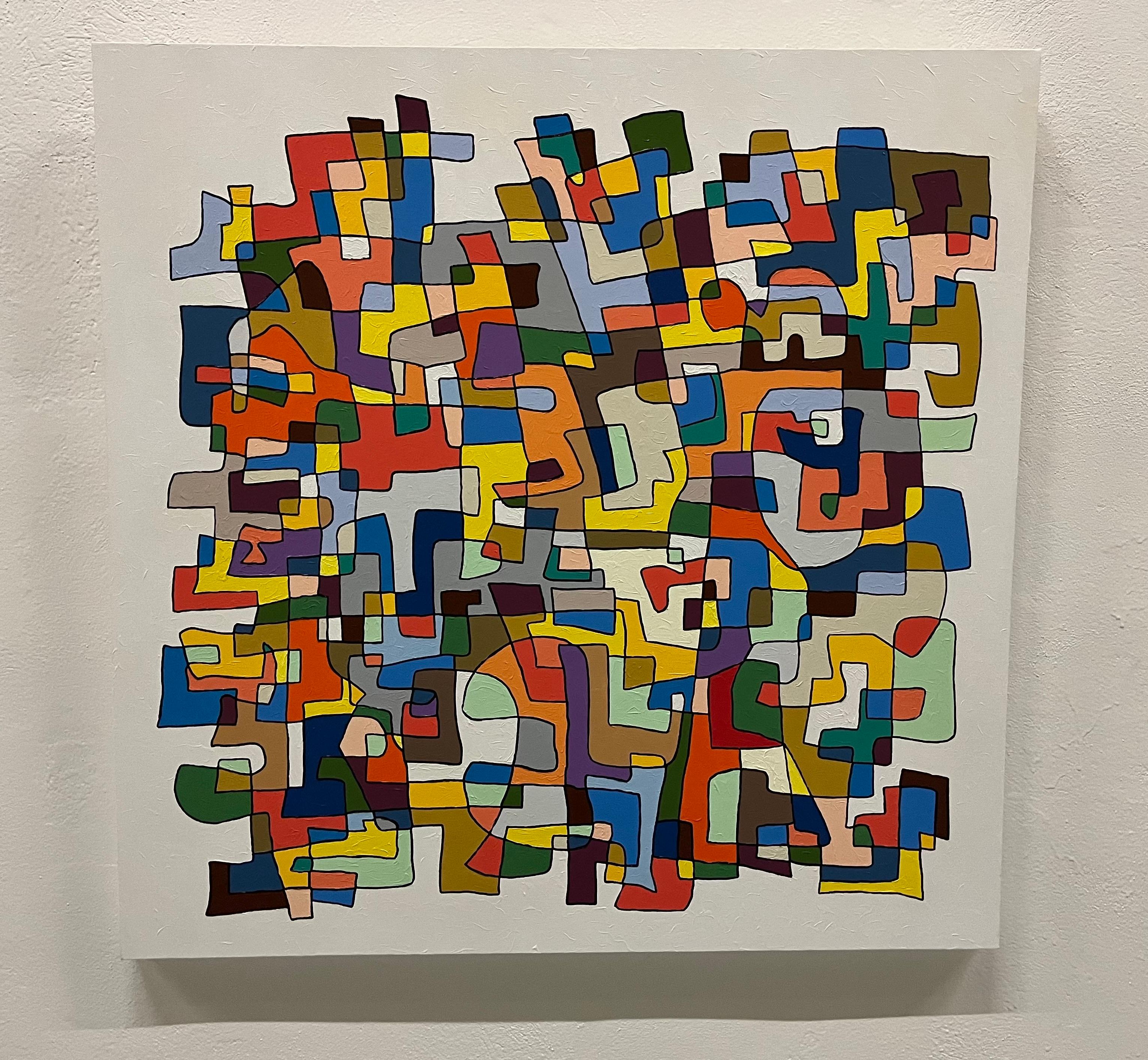 Deutsche Contemporary Kunst von Albrecht Behmel - Stadt im Angebot 1