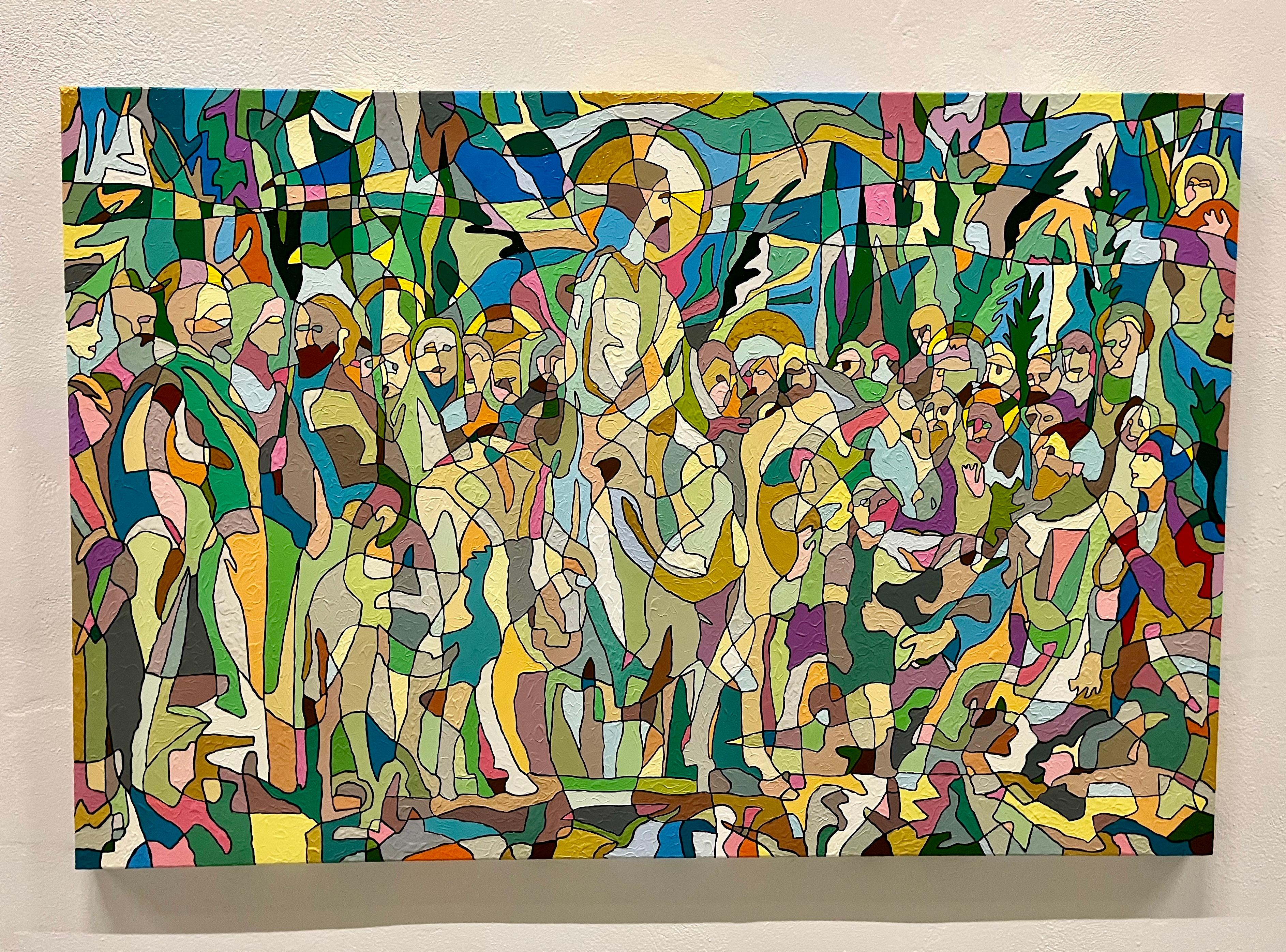 Arte contemporanea tedesca di Albrecht Behmel - Domenica delle Palme in vendita 1