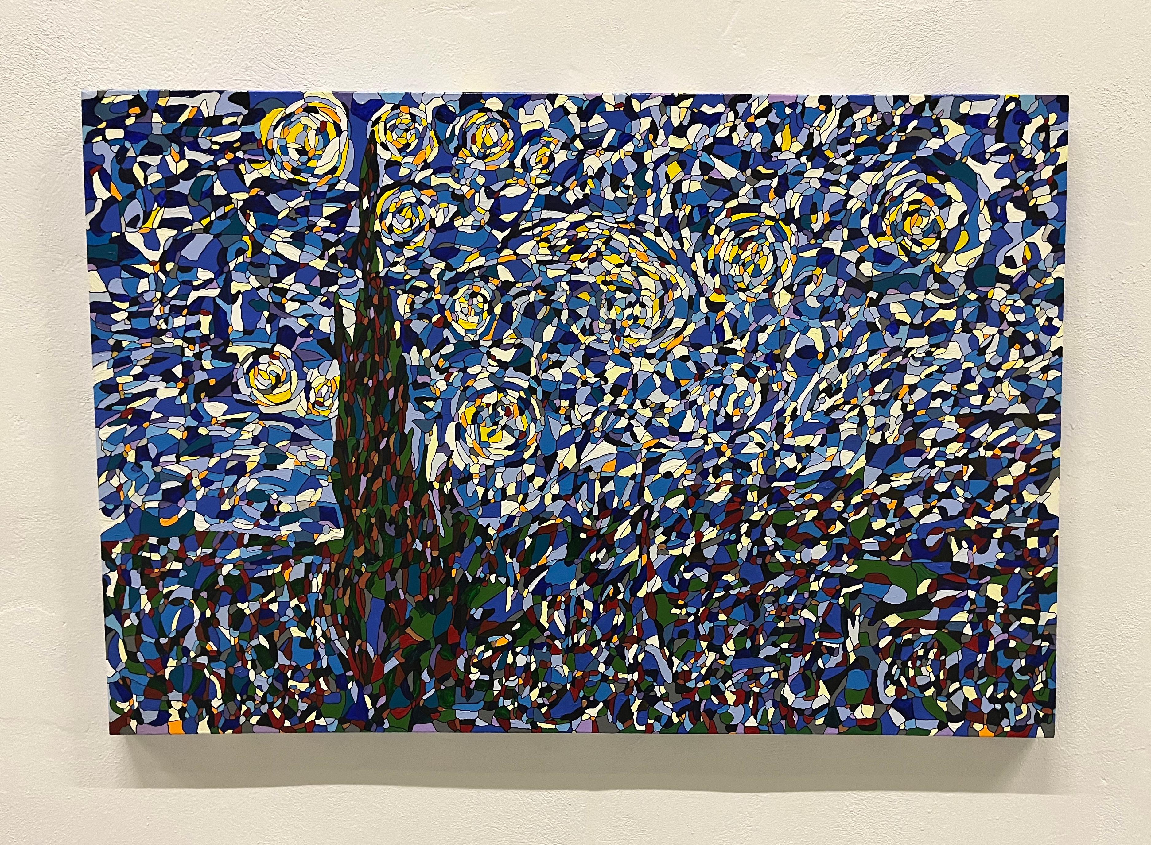 Arte contemporanea tedesca di Albrecht Behmel - Notte stellata in vendita 1