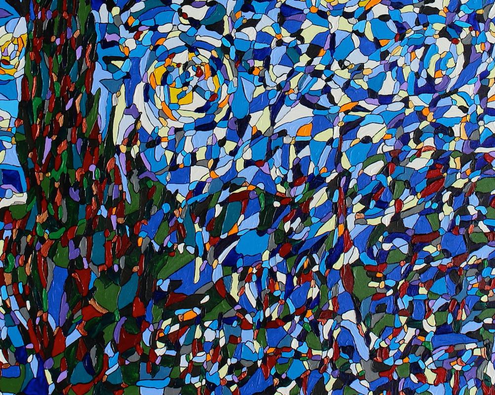 Arte contemporanea tedesca di Albrecht Behmel - Notte stellata in vendita 3