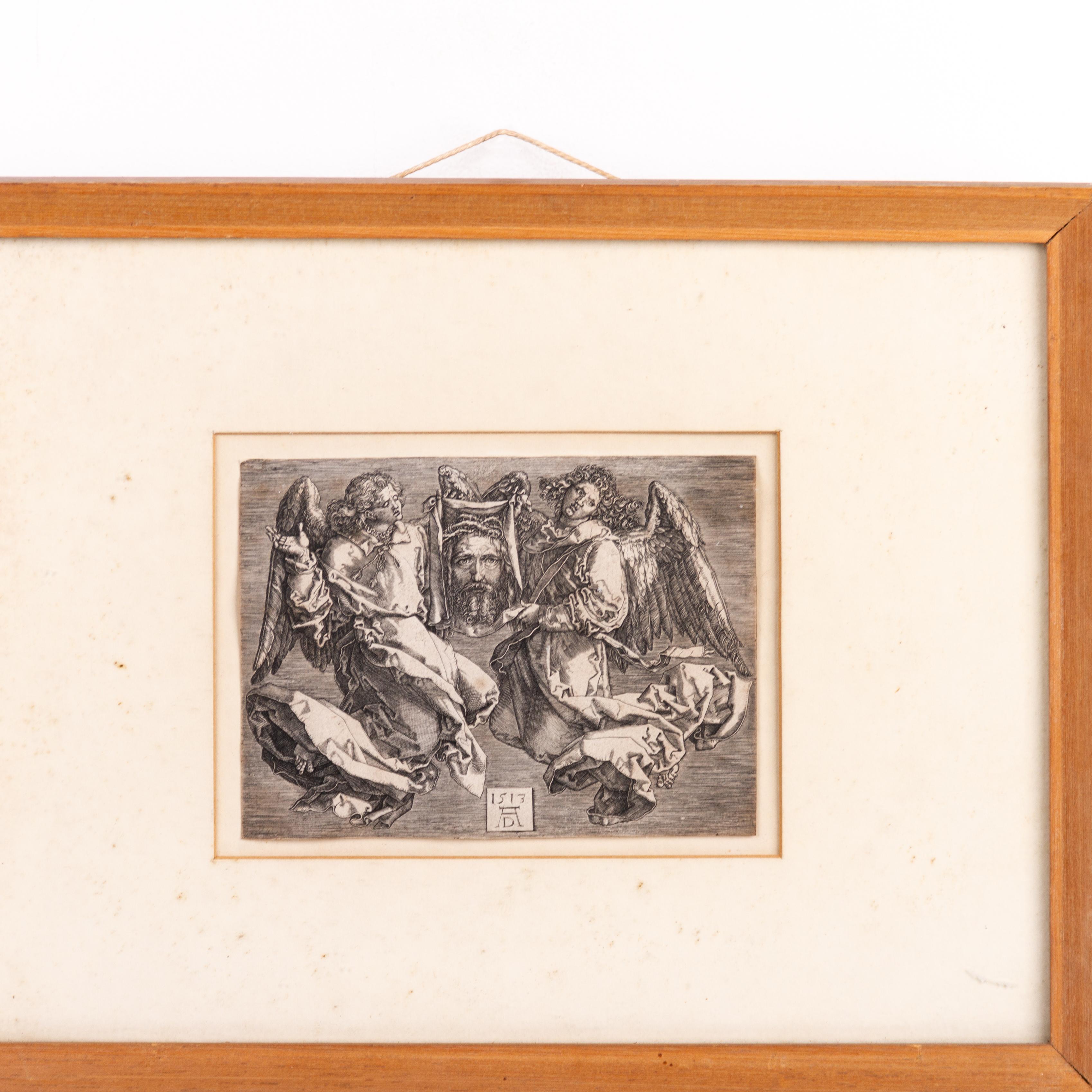 Albrecht Dürer 16e siècle Gravure de maître ancienne Le Sudarium de Sainte Véronique Bon état - En vente à Nottingham, GB