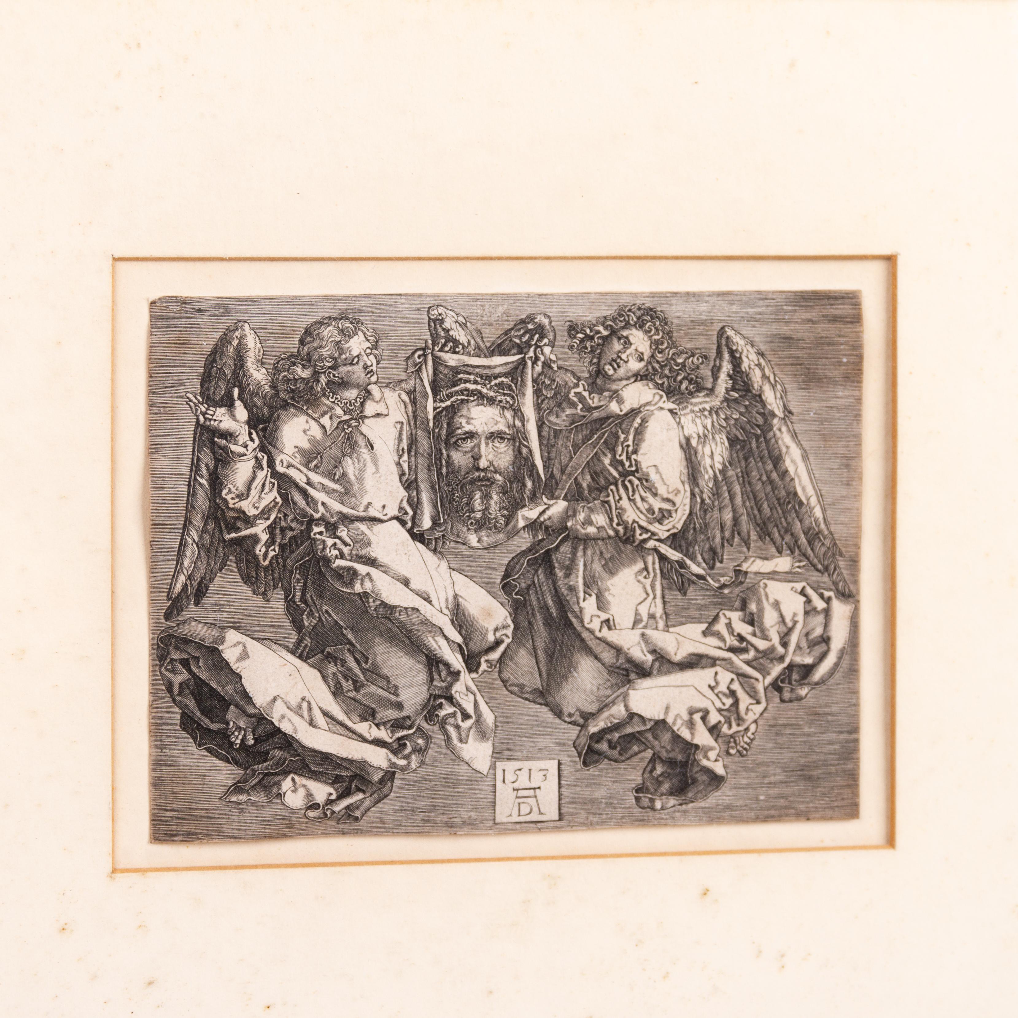 XVIIIe siècle et antérieur Albrecht Dürer 16e siècle Gravure de maître ancienne Le Sudarium de Sainte Véronique en vente