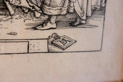 Albrecht Dürer, Mary's Temple Passage, 1511, Woodcut on Paper, Framed