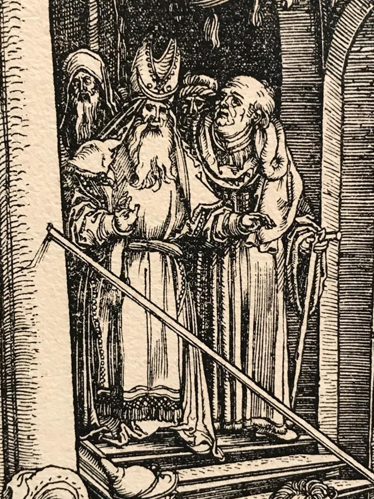 Albrecht Dürer, Marias Tempeldurchgang, 1511, Holzschnitt auf Papier, gerahmt im Angebot 1