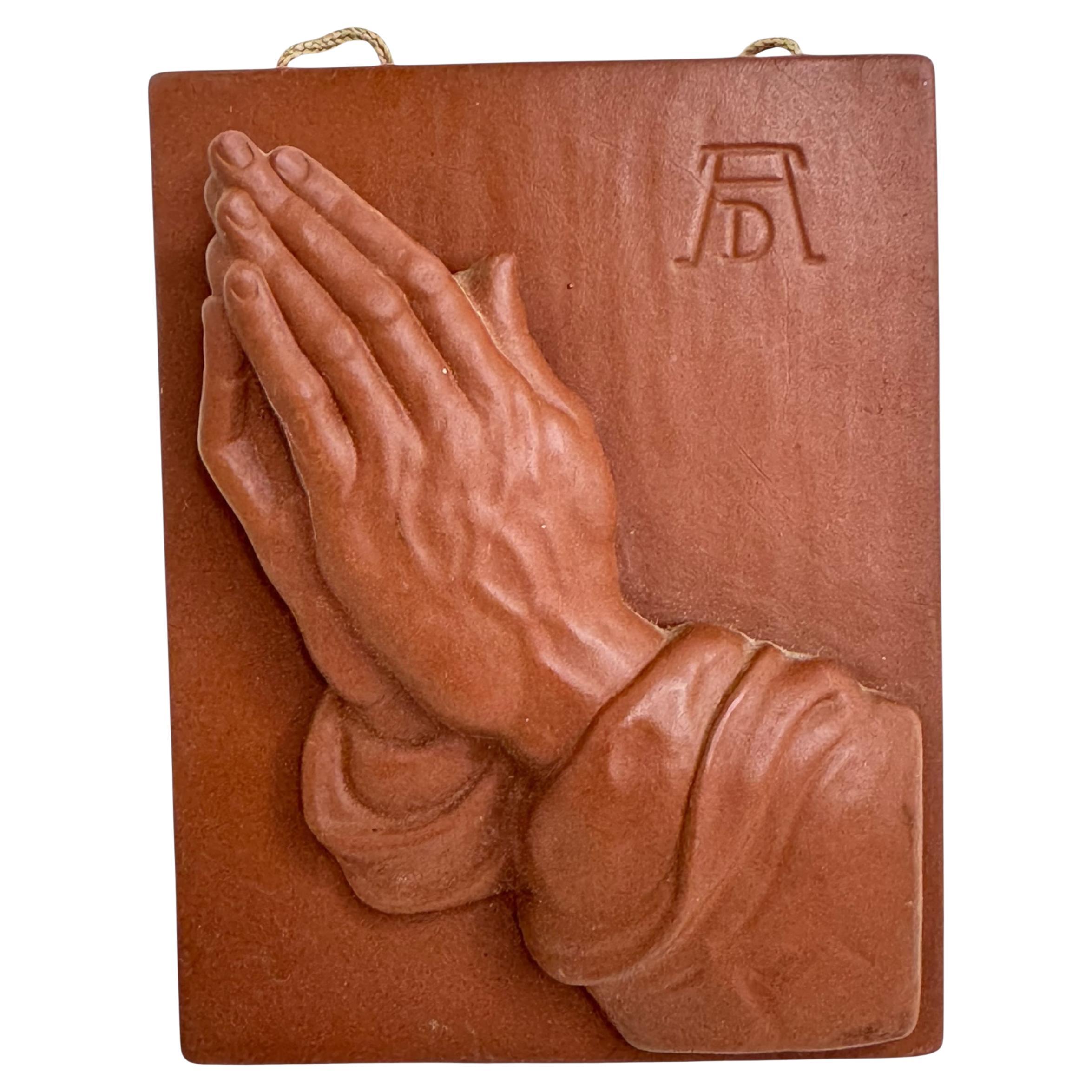 Albrecht Dürer Praying Hands Wall Decoration Vintage, Goebel Germany 1950s