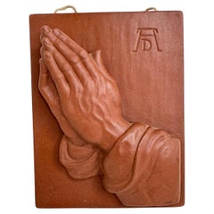Albrecht Dürer Praying Hands Wall Decoration Vintage, Goebel Germany 1950s