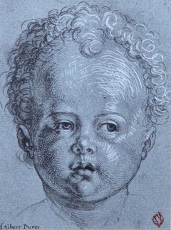 Albrecht Durer, Two childrens heads, from Faces of Children, 1968 (after)