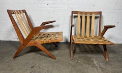 Albrecht Lange  "scissor" arm chairs, 1950s / Classic Modernist Design