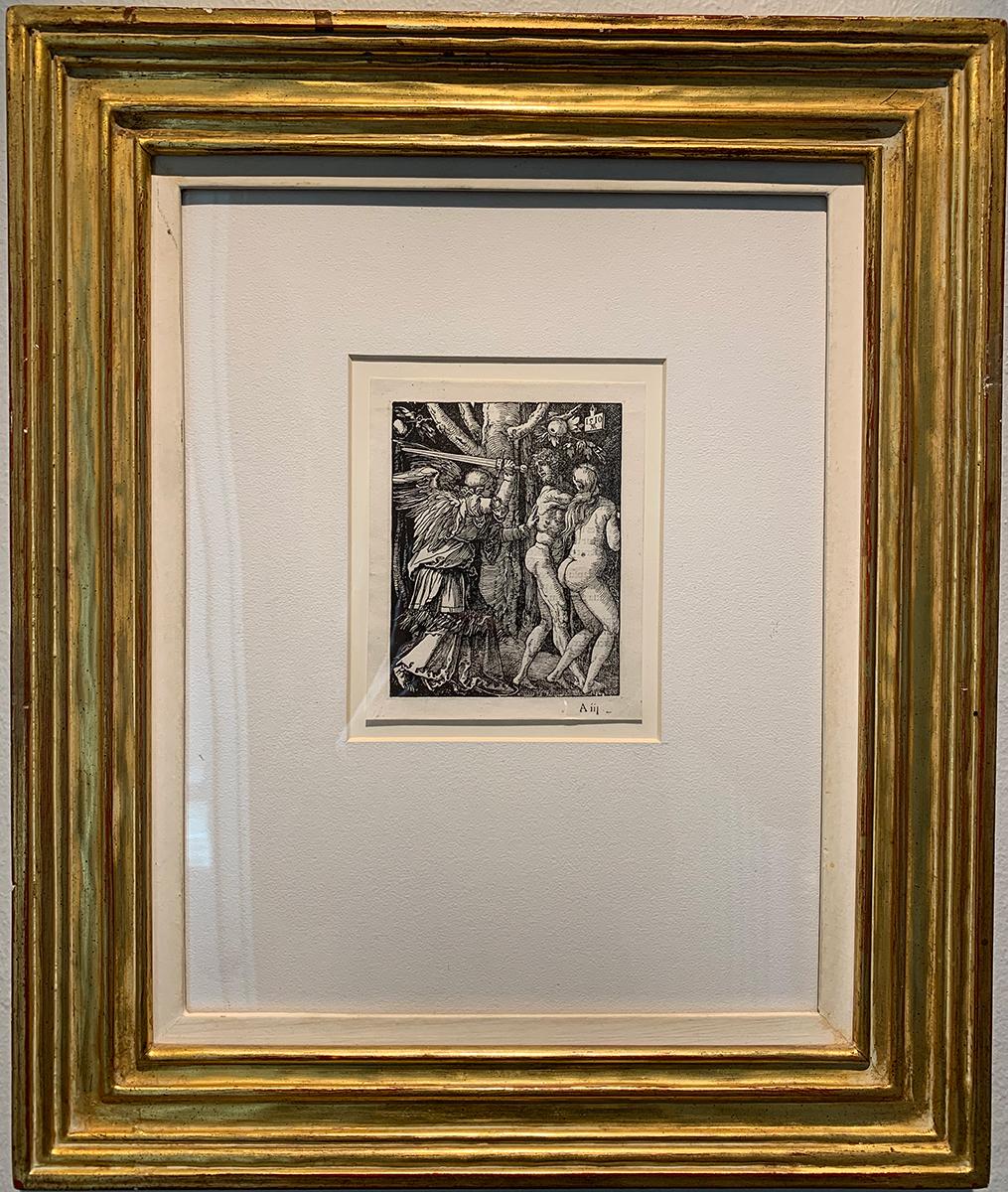 'Adam and Eve Expelled from Eden' by Albrecht Dürer, Woodcut Print