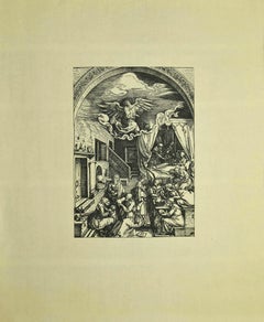 Birth of Mary - gravure sur bois d'après Albrecht Drer - début du 20ème siècle