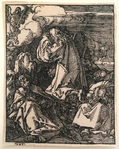 Christ at Mount of Olives - Small Passion - Woodcut circa 1509-1511