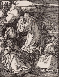 Christ at Mount of Olives - Small Passion - Woodcut circa 1509-1511