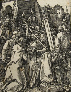 Christ Carrying the Cross - Small Passion - Woodcut - 16thC Proof Impression