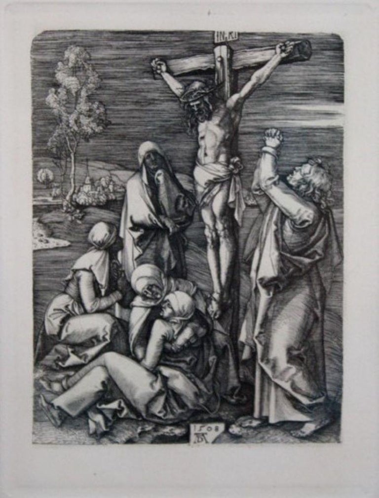 Albrecht Dürer Portrait Print - Christ on the Cross-Framed (Reproduction) Print