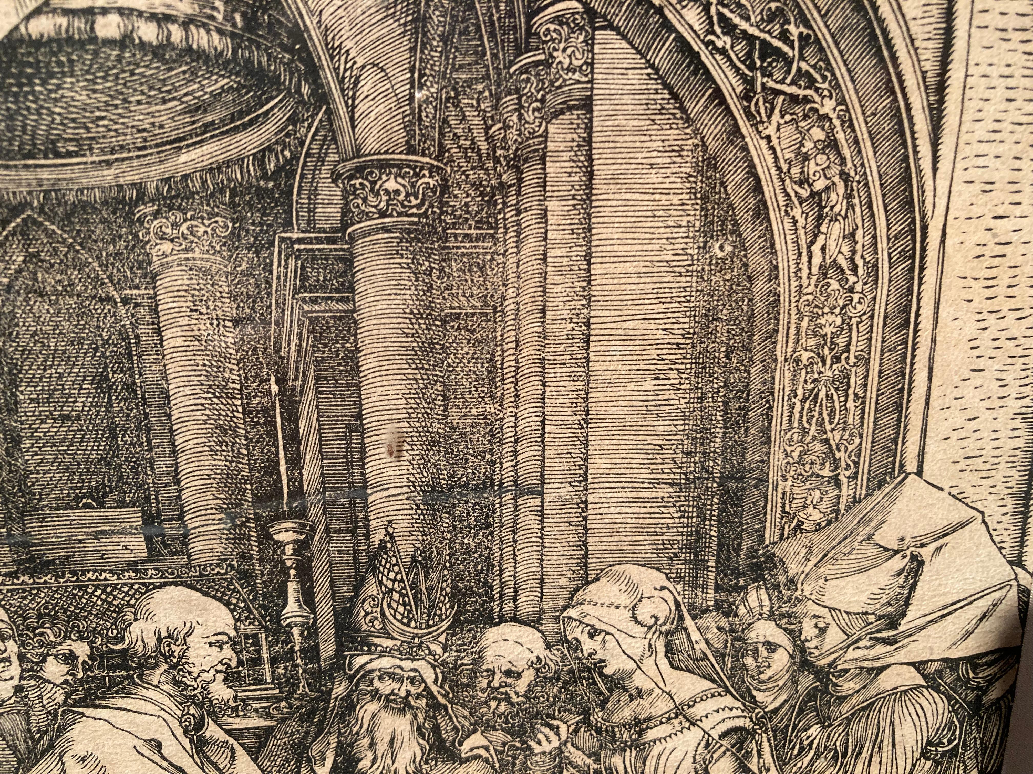 Dürer, Vita della Vergine, Matrimonio della Vergine, xilografia 2