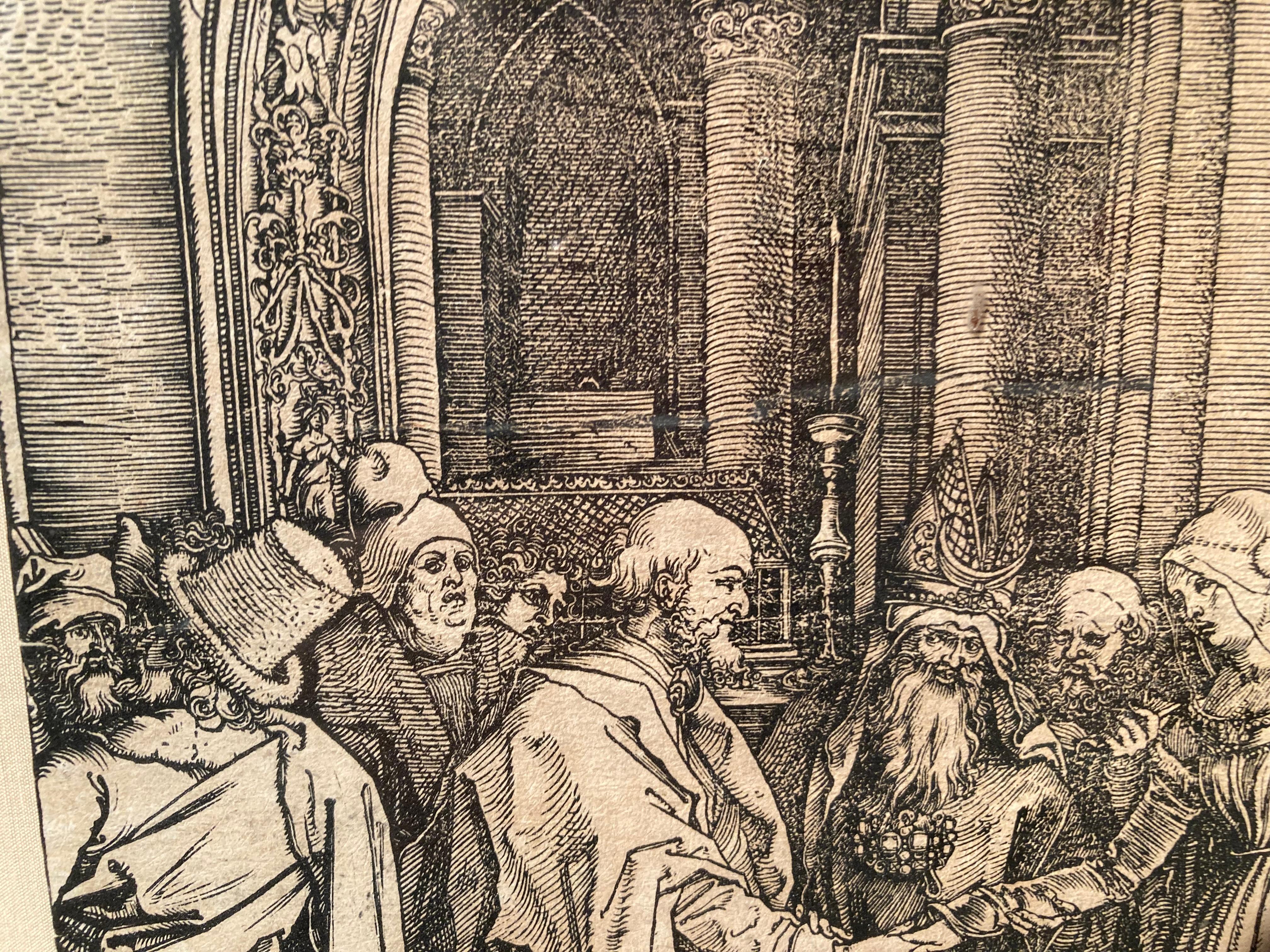 Dürer, Vita della Vergine, Matrimonio della Vergine, xilografia 3