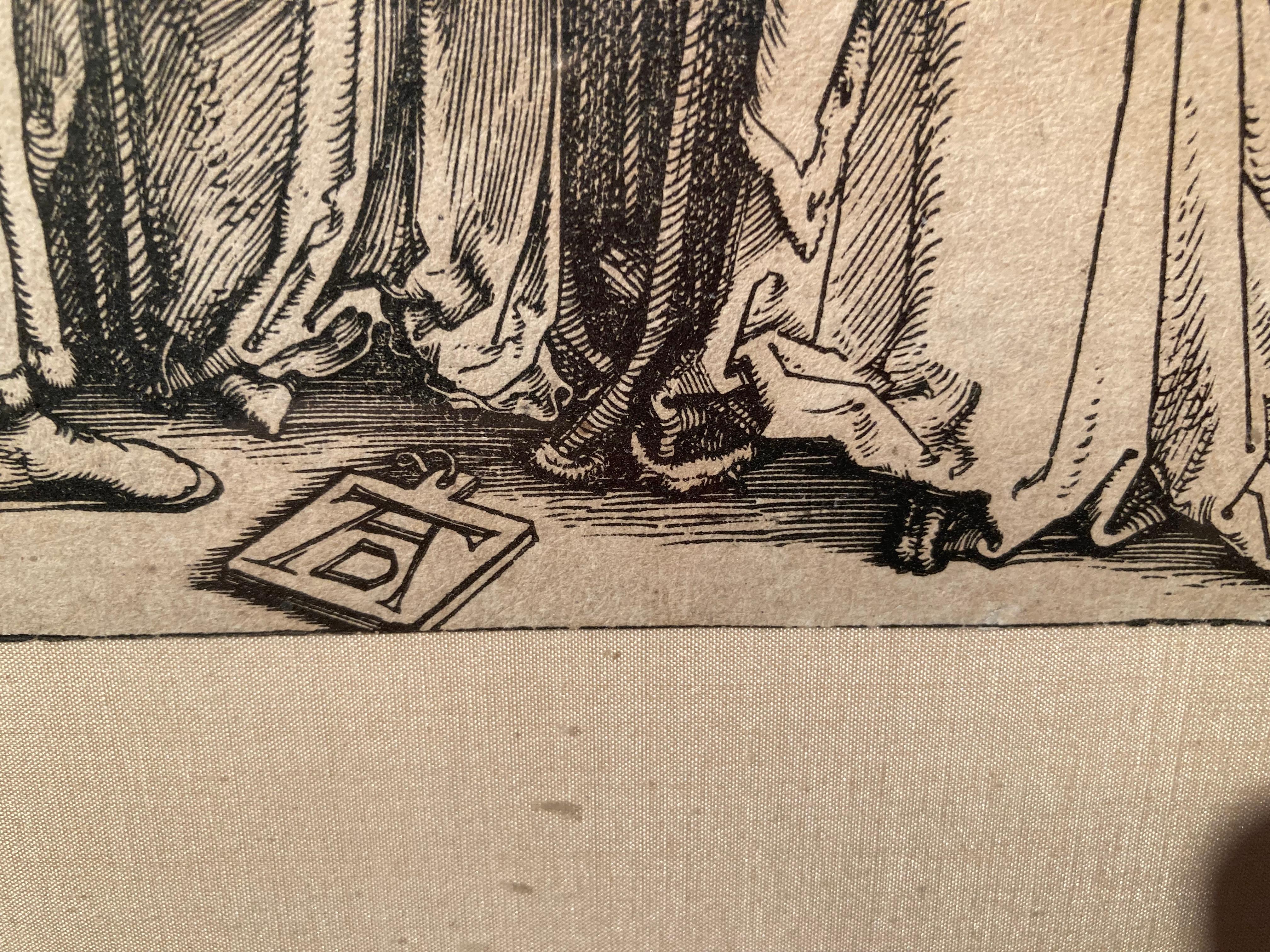 Dürer, Vita della Vergine, Matrimonio della Vergine, xilografia 4