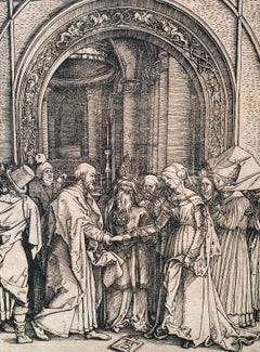 Dürer, Life of Virgin, Marriage of Virgin, Woodcut