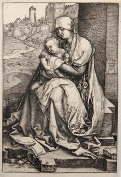 La Vierge assise au Pied d'une Muraille, Heliograbado de Albrecht Dürer